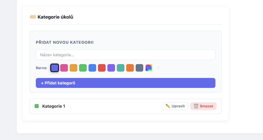 Kategorie a štítky